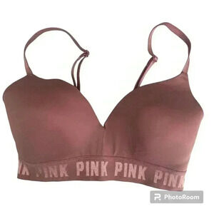 Victorias Secret Pink Wear Everywhere Lightly Lined Wireless Tshirt Bra Size 32D